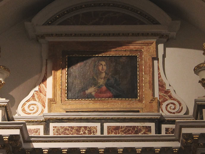 Àtic del retaule Assumpció de la Mare de Déu.