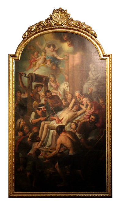 Oli de José Vergara Martiri de Sant Erasme.