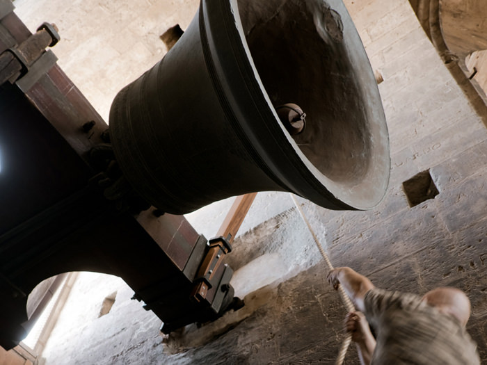 El toque de queda suena cada día desde el Miguelete siguiendo una tradición medieval recuperada hace tres décadas