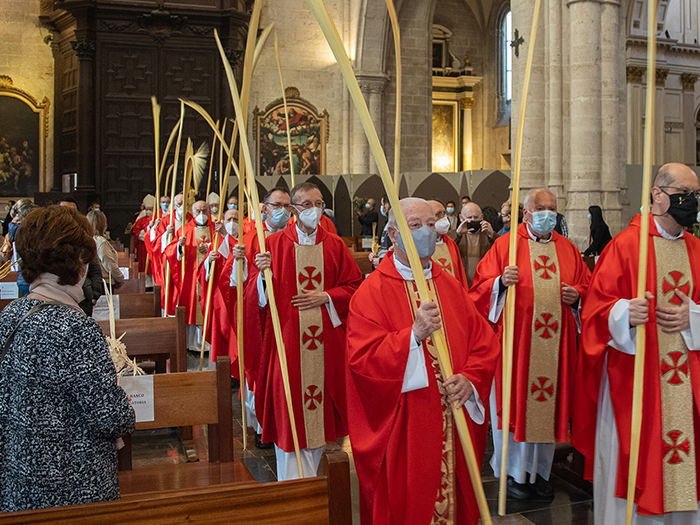 Celebración del Domingo de Ramos en la catedral de valencia