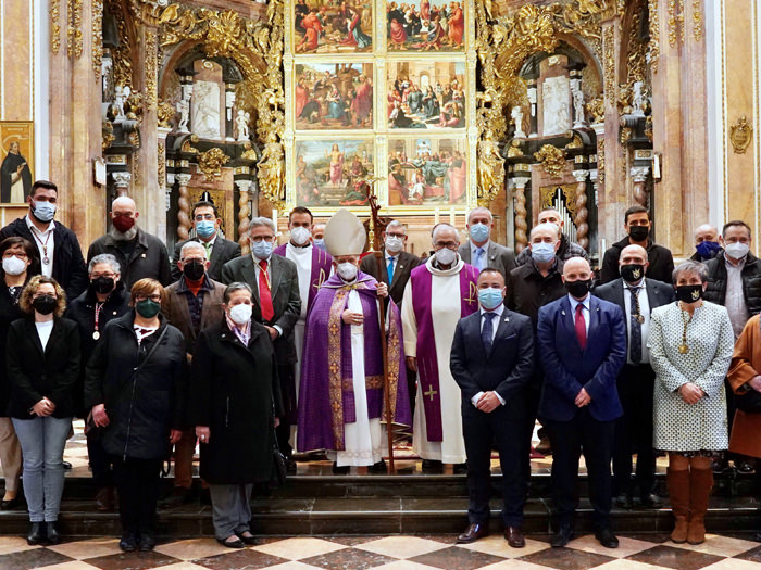 La Junta Mayor de la Semana Santa Marinera de València inicia la Cuaresma con una oración presidida por el Cardenal