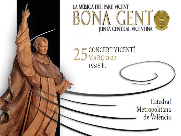 La Junta Central Vicentina estrena en la Catedral dos piezas musicales sobre el santo valenciano