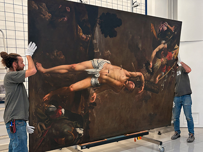 El IVCR+i restaura el ‘San Sebastián’ de Pedro Orrente de la Catedral de Valencia